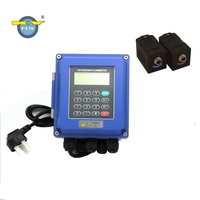 Fixed Ultrasonic Flow Meter for Large Pipe No Pressure Drop Digital Water Flowmeter for Irrigation