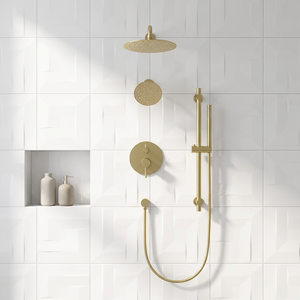 Ensemble <span class=keywords><strong>de</strong></span> <span class=keywords><strong>douche</strong></span> encastré doré avec cartouche céramique, robinet <span class=keywords><strong>de</strong></span> <span class=keywords><strong>douche</strong></span> mural 3 fonctions, pommeaux <span class=keywords><strong>de</strong></span> <span class=keywords><strong>douche</strong></span> pluie et massage 10 pouces - Product Image 6