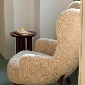 Poltrona Moderna in Tessuto di Lana d'Agnello VB3, Sedia d'Accento per Hotel <span class=keywords><strong>e</strong></span> Soggiorni, Poltrona Relax Little <span class=keywords><strong>Petra</strong></span> - Product Image 6