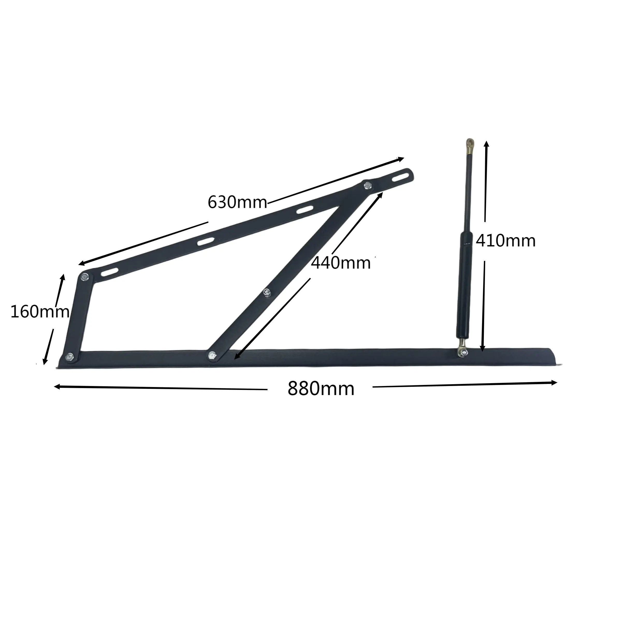 Hoge Kwaliteit Sterke Ondersteuning Meubels Hardware Pneumatisch Gas Lift Bed Mechanisme