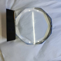Trophée en cristal K9 de haute qualité, gravé au laser, étanche, imprimé UV, avec base noire, pour la vente en gros