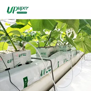 UPuper cheap cultivation rock wool strip 40x8x4 inch for multi-span greenhouse hydroponic growing systems