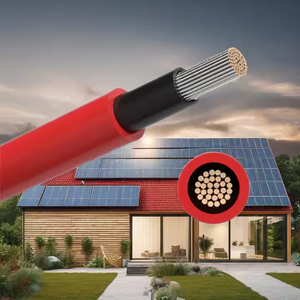 Câble solaire haute tension Huaqi 1000v-1500v XLPE XLPE DC PV <span class=keywords><strong>6mm2</strong></span> <span class=keywords><strong>cuivre</strong></span> 10mm 16mm2 tailles PVC isolé 16A évalué pour la construction - Product Image 3