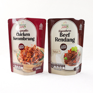 Sachet Doypack personnalisé de haute qualité, imprimé, résistant à la chaleur, de qualité alimentaire, pour l'emballage des aliments prêts à consommer - Product Image 1