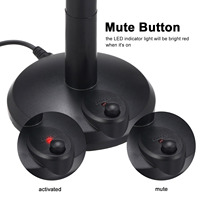 M-309 USB Microphone de bureau Plug & Play PC Ordinateur portable Micro pour ordinateur Gaming Enregistrement Chat