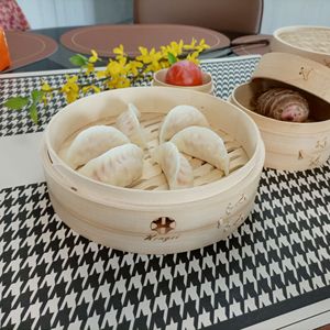 Factory wholesale of small bamboo <b>steamers</b>, round <b>steamers</b>, <b>steamer</b> racks, and <b>steamer</b> baskets for home and commercial use, - Product Image 1