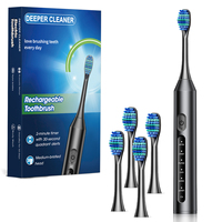 Brosse à dents électrique sonique intelligente pour adultes, poils souples, rechargeable par Type-C, blanchiment des dents, étanche IP67, vente en gros