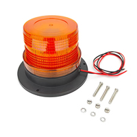 Bernsteinfarbenes LED-Blitzwarnlicht 12V 15W IP67 Wasserdichte Notfall-Leuchte für Traktoren und LKWs