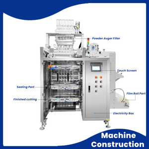 Machine d'emballage automatique <span class=keywords><strong>de</strong></span> sachets <span class=keywords><strong>de</strong></span> levure chimique 20g pour épices, piment, protéine, <span class=keywords><strong>lait</strong></span> et café <span class=keywords><strong>en</strong></span> <span class=keywords><strong>poudre</strong></span> - Product Image 3