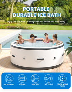 Jacuzzi Inflable Redondo para Uso Interior y Exterior con Masaje y Calefacción - Product Image 6