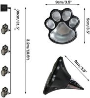 Éclairage solaire de jardin LED OEM d'usine, éclairage paysager, éclairage solaire pour allée, patio, cour, décoration, lumière imperméable en forme de patte de chien, lampes solaires d'extérieur