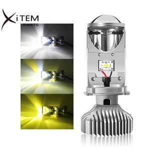 Proiettore LED H4 Mini obiettivo 3000k 4300k 6000k tricolore LED faro proiettore obiettivo Y6 - Product Image 1