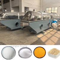 Sécheur à lit fluidisé vibrant ZDS de qualité commerciale avec moteur à engrenages pour la déshydratation des cristaux de sucre et des produits alimentaires thermosensibles en usine à vapeur