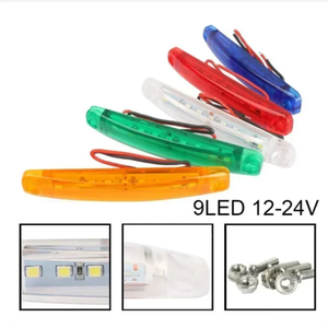 12V 24V étanche <span class=keywords><strong>LED</strong></span> feux <span class=keywords><strong>de</strong></span> <span class=keywords><strong>position</strong></span> latéraux feux <span class=keywords><strong>de</strong></span> <span class=keywords><strong>position</strong></span> avant arrière pour Van camion camion remorque 12 SMD avant côté nouveau - Product Image 3
