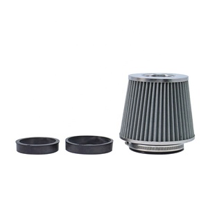 Aksesoris Mobil Performa Aliran Tinggi dengan 2 Adaptor Fitting Filter Udara Universal Filter Udara Universal (3/3.5/4 inci) Tiga-dalam-satu - Product Image 3