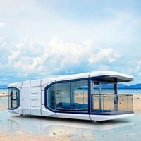 Capsule spatiale modulaire préfabriquée économique, cabine Apple, structure en acier galvanisé, panneau sandwich étanche, respirant, conteneur rapide