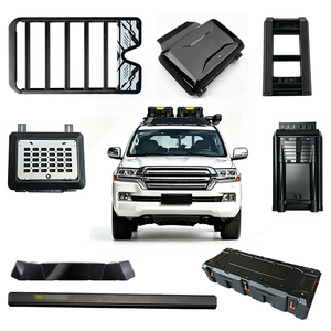 Cestas portaequipajes de aluminio para techo de coche, escalera lateral, caja lateral, tienda lateral, caja de techo para LC100 LC200 LC300 - Product Image 1