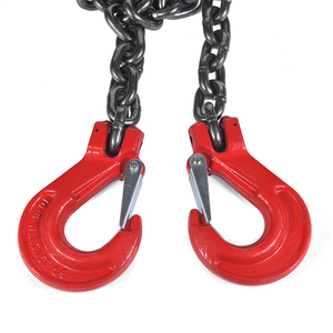 Cadenas de elevación de acero al manganeso G80 con ganchos y ojales combinados, cadenas para grúas de alta calidad - Product Image 1