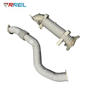 ระบบท่อไอเสียสแตนเลสสตีลสำหรับรถแข่ง รุ่น Downpipe สำหรับ <span class=keywords><strong>Civic</strong></span> TYPE-R FL5 2.0T 1.5T ปี 2021-2024 หนา 1.5 มม. ขัดเงาแบบกระจก - Product Image 4