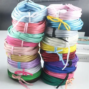 21 couleurs 5MM bébé filles ruban couverture bandeau enfants enfants métal dur bandeau cheveux accessoires tête porter usine en gros