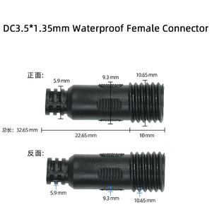 Konektor Jack Plug Industri DC35135 Pria Wanita dengan Pengunci Tahan Air 2 Pin Kabel PVC 22AWG untuk Lampu Strip LED Tegangan Rendah - Product Image 3