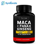 Capsules de Maca Noire, Rouge et Jaune, Ginseng Panax Purifié, Énergie Accrue, Performance Masculine, Soutien de la Concentration, OEM ODM