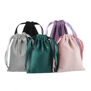 Nuevas Bolsitas de Terciopelo Rosa Suave con Cordón, Bolsitas para Muestras, Accesorios para el Cabello, Anillos, Collares, Relojes, Bolsas de Regalo con Cordón - Product Image 1