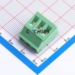 DB130V-5.08-3P-GN-S Screw Terminal Block Through hole Component (THT),P=5.08mm Connector 1x3P 5.08mm Green Through Hole - Product Image 1