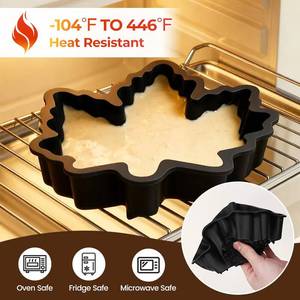 La fábrica MUYULINS puede personalizar moldes con forma de hoja de arce, moldes de silicona antiadherentes LFGB para pasteles de mousse. - Product Image 2