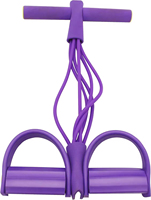 Cuerda Elástica para Abdominales con Pedal de Tensión, Ejercitador de Abdomen y Piernas