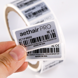 Custom Self Adhesive Barcode Labels Serial Number Qr Code Printing Label Variable Data Waterproof Packaging Stickers Roll