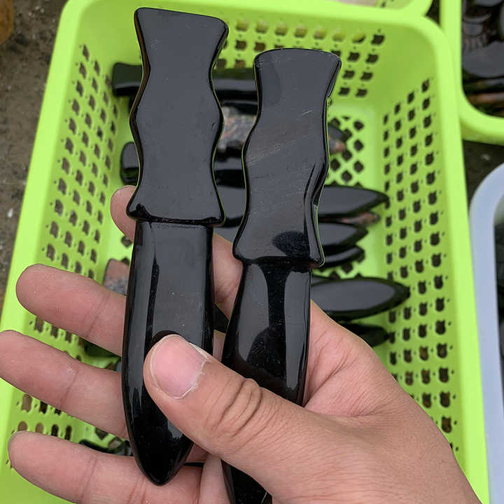 黒曜石 石器 173 手持ちナイフ スクレイパー 参考出品 黒曜石 石器 手持ちナイフ スクレイパー 参考出品 173