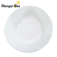 Nouveau Casque d'Apiculteur Menger Bee BH-2 en Coton Blanc 80g Léger et Ventilé Anti-Piqûres avec Voile Intégré – Garantie 6 Mois