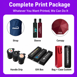 Sombrillas al por Mayor, Económicas, con Logotipo Personalizado, Totalmente Automáticas y Semiautomáticas, <span class=keywords><strong>para</strong></span> Playa, Golf y Eventos Promocionales - Product Image 5
