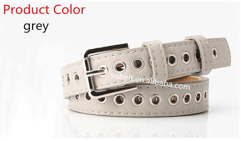 Shop Our Black Belt with Silver Holes Popular Women's Fashion