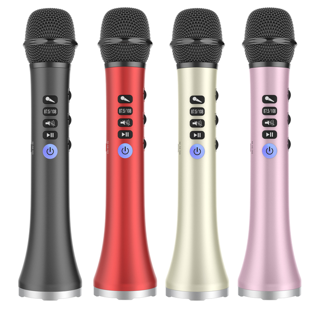 LCJ L-698 Portable Karaoke Microphone Karaoke Wireless Microphone with USB Charging