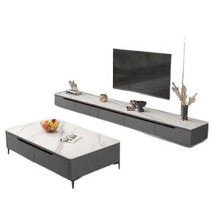 Meuble <span class=keywords><strong>TV</strong></span> moderne personnalisé pour salon, option de mobilier en bois personnalisable, style panneau, décoration intérieure - Product Image 4
