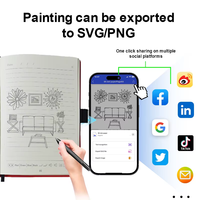 Nouveaux produits : Mini-carnet intelligent avec IA pour l'écriture, la documentation, le dessin et la traduction linguistique, couverture rigide, et stylo IA