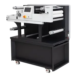 Self-Adhesive Roll Label DieCutter rotary label die cutting machine roll slitting and rewinding machine sticker VR30X