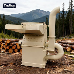 Broyeur de bois industriel pour branches d'arbres, tiges de <span class=keywords><strong>bambou</strong></span>, avec une capacité de 0,4 à 2 T/H et une taille de sortie de 1 à 5 mm - Product Image 1
