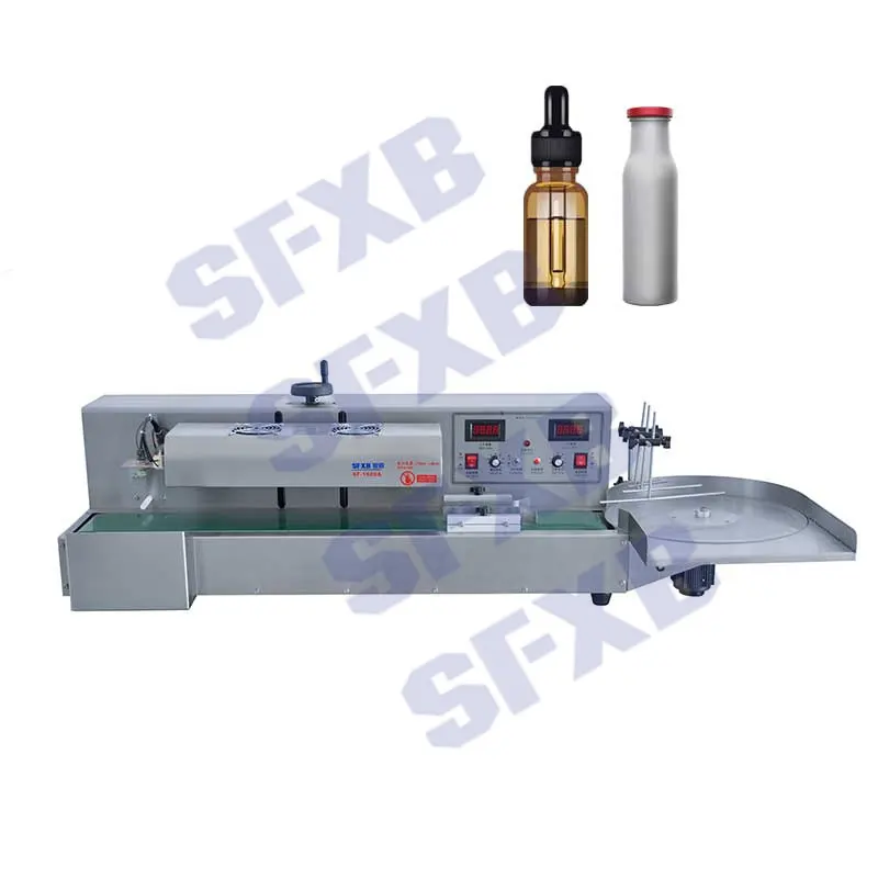 SFXB SF-1600 automatische Kunststoff-Lebensmittel behälter Sealer Weithals-Snacks Flasche Induktions-Versiegelung maschine