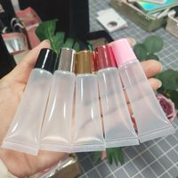 Vente en gros de tubes de brillant à lèvres en plastique pigmenté de marque privée brillant à lèvres à base d'huile pour les marques de beauté et les détaillants