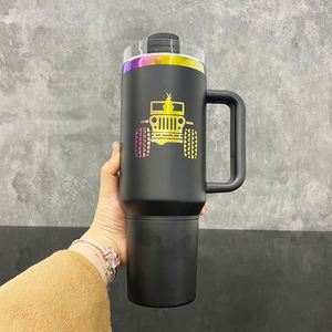 Tasse isotherme 40 oz en acier inoxydable plaqué arc-en-ciel, idéale pour gravure laser et sublimation, avec compartiment secret de rangement – Nouveauté très demandée - Product Image 4