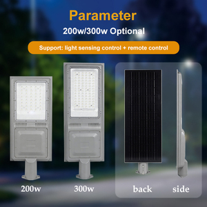 Réverbère Solaire Tout-en-un Intégré Extérieur IP65 avec Détecteur de Mouvement, Projecteur LED Solaire pour Caméra CCTV 50W 100W 150W - Product Image 3