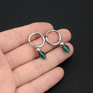 Boucles d'oreilles pendantes personnalisées vintage au design de niche populaire 2026 en acier inoxydable unisexe, bijoux de mode en gros - Product Image 3