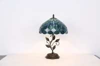 Luminaire Artisanal de Boutique en Résine Ornée de Perles, Verre E26, Lumière Ambiante Artistique, Abat-jour Floral Champignon Perlé, Style Moderne et Simple
