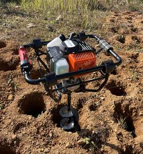 Herramientas de Jardín, Perforadora de Tierra, Máquina Perforadora de Agujeros en el Suelo, Perforadora de Tierra a Gasolina de 63 cc con Freno - Product Image 6