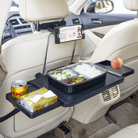 Design créatif Table pliante pour siège arrière de voiture à deux côtés Bureau pour ordinateur portable avec application facile