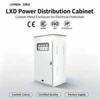 Armoire de distribution électrique extérieure personnalisée LIXINDA IP54 avec serrure mécanique, coffret de contrôle électrique en métal thermolaqué