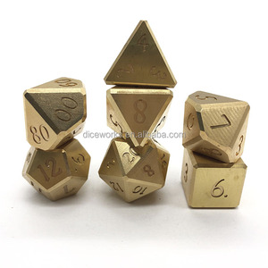 Bán buôn CNC vật liệu đồng thau cụ thể kim loại Xúc xắc khoảng trống với biểu tượng tùy chỉnh tùy chỉnh xúc xắc thiết kế - Product Image 5